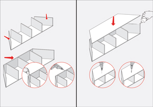Pasos para construcción de bowindown en la sala de estar