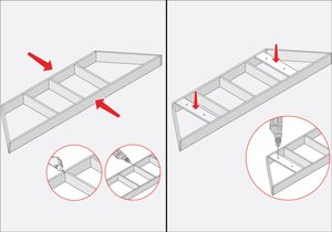 Pasos para construcción de bowindown en la sala de estar