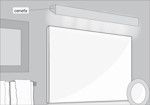 Cómo iluminar un baño amplio